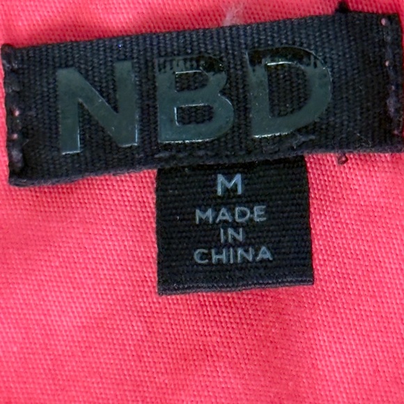 NBD Shiela Corset Mini Dress, Size Medium Pinkish Red Color - Picture 7 of 7